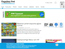 Tablet Screenshot of engadinerpost.ch